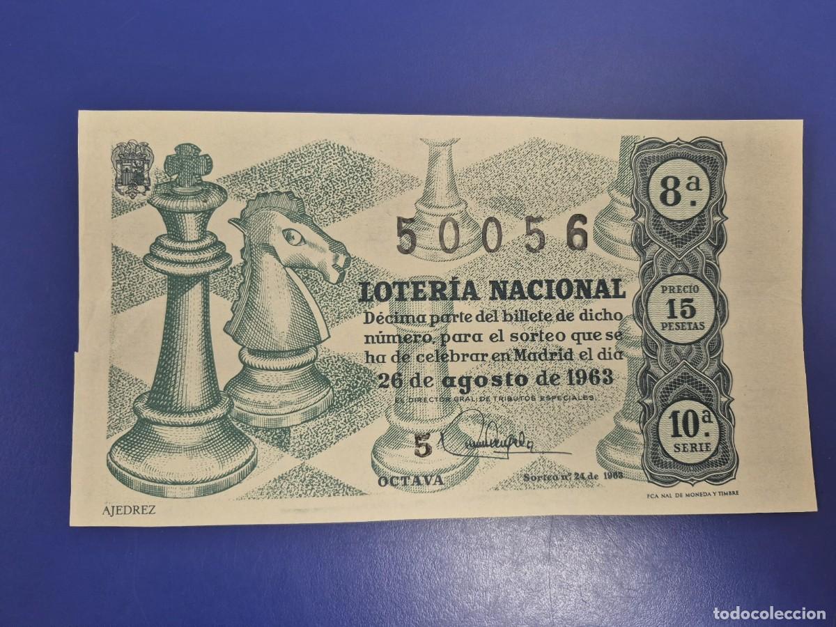 Loter&iacute;a Nacional: LOTERIA NACIONAL SORTEO 24 DE 1963 SERIE 10