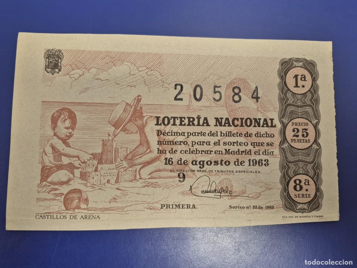Loter&iacute;a Nacional: LOTERIA NACIONAL SORTEO 23 DE 1963 SERIE 8