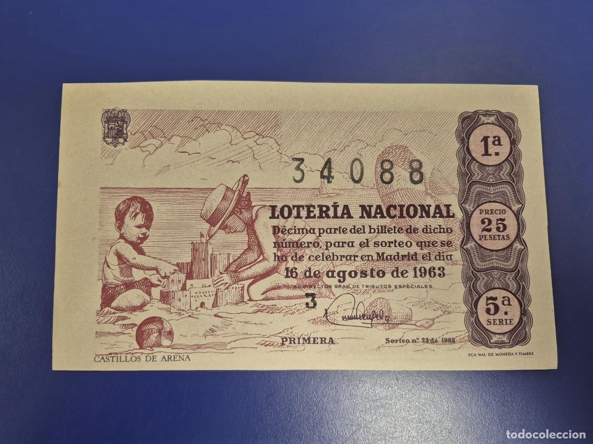 Loter&iacute;a Nacional: LOTERIA NACIONAL SORTEO 23 DE 1963 SERIE 5
