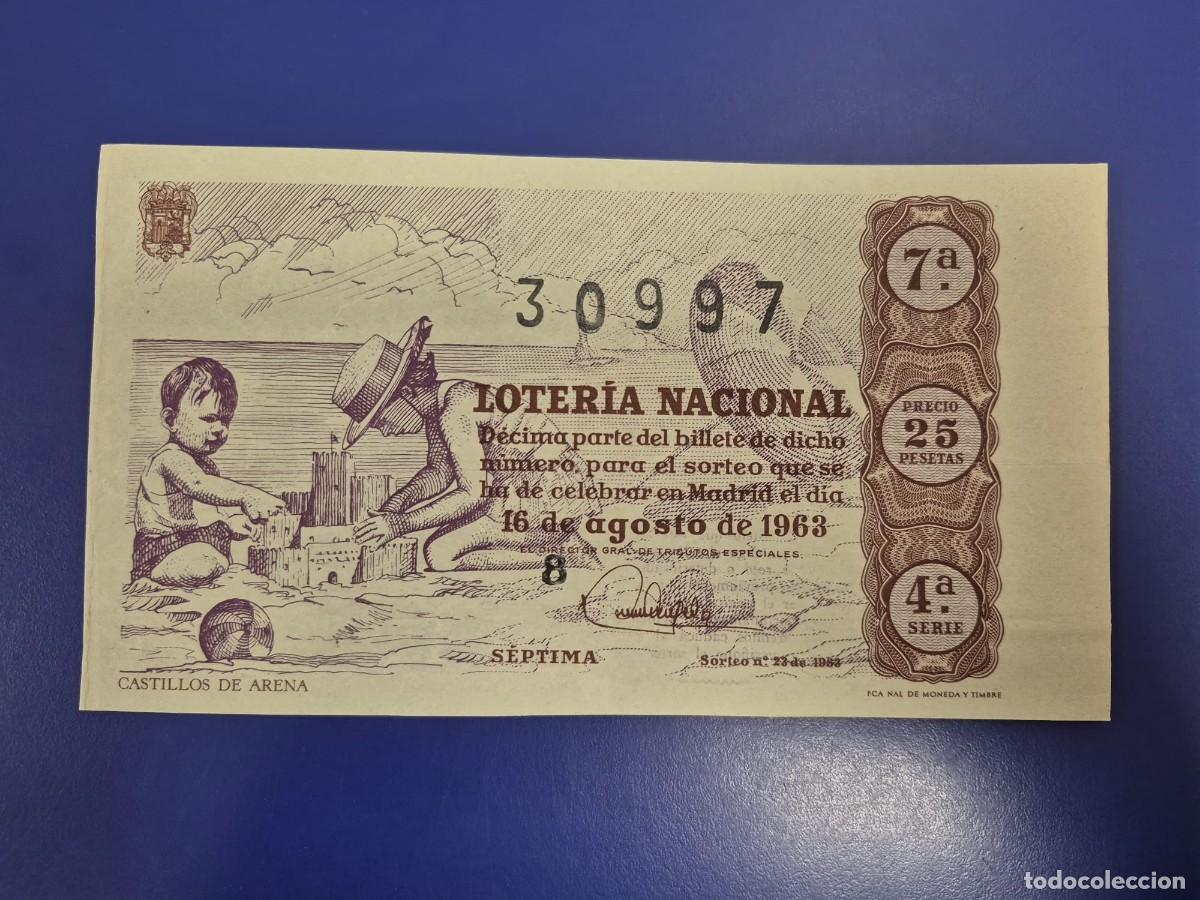 Loter&iacute;a Nacional: LOTERIA NACIONAL SORTEO 23 DE 1963 SERIE 4