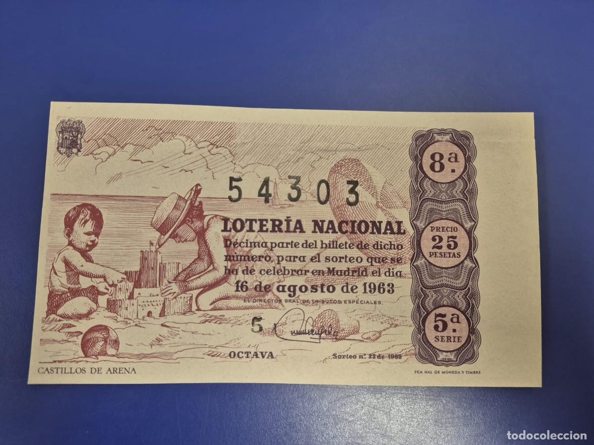 Loter&iacute;a Nacional: LOTERIA NACIONAL SORTEO 23 DE 1963 SERIE 5