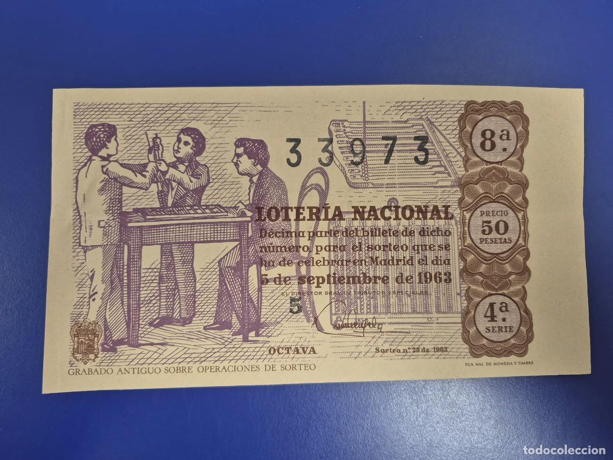 Loter&iacute;a Nacional: LOTERIA NACIONAL SORTEO 25 DE 1963 SERIE 4