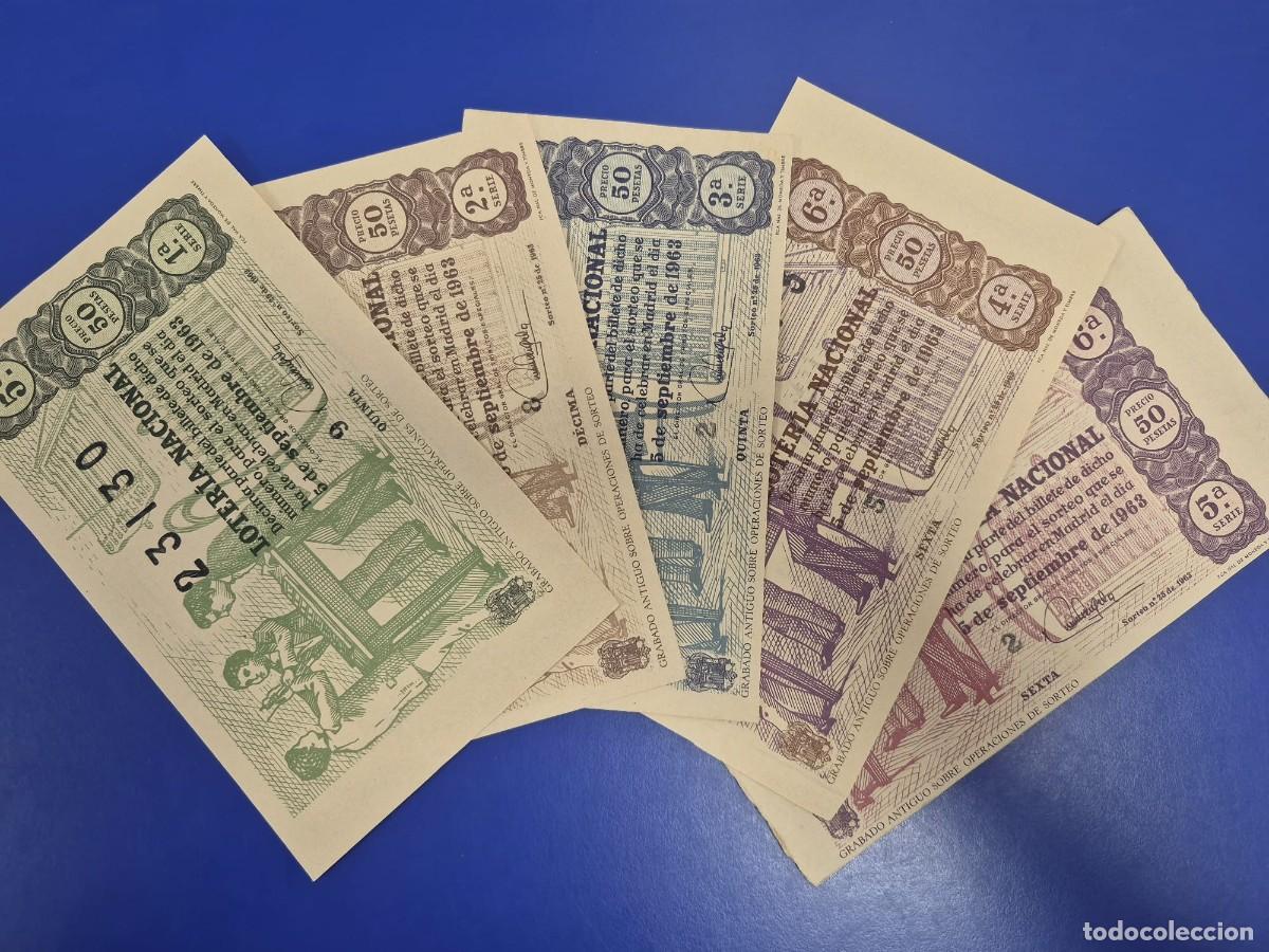 Loter&iacute;a Nacional: LOTERIA NACIONAL SORTEO 25 DE 1963 SERIE COMPLETA