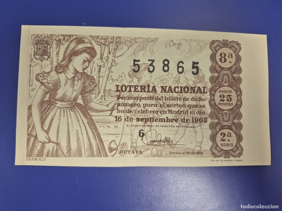 Loter&iacute;a Nacional: LOTERIA NACIONAL SORTEO 26 DE 1963 SERIE 2