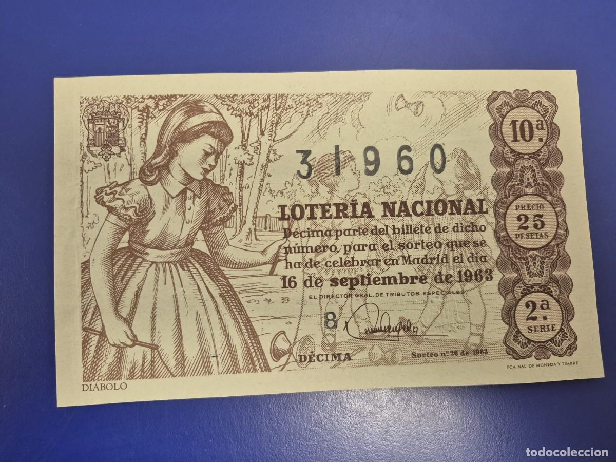 Loter&iacute;a Nacional: LOTERIA NACIONAL SORTEO 26 DE 1963 SERIE 2