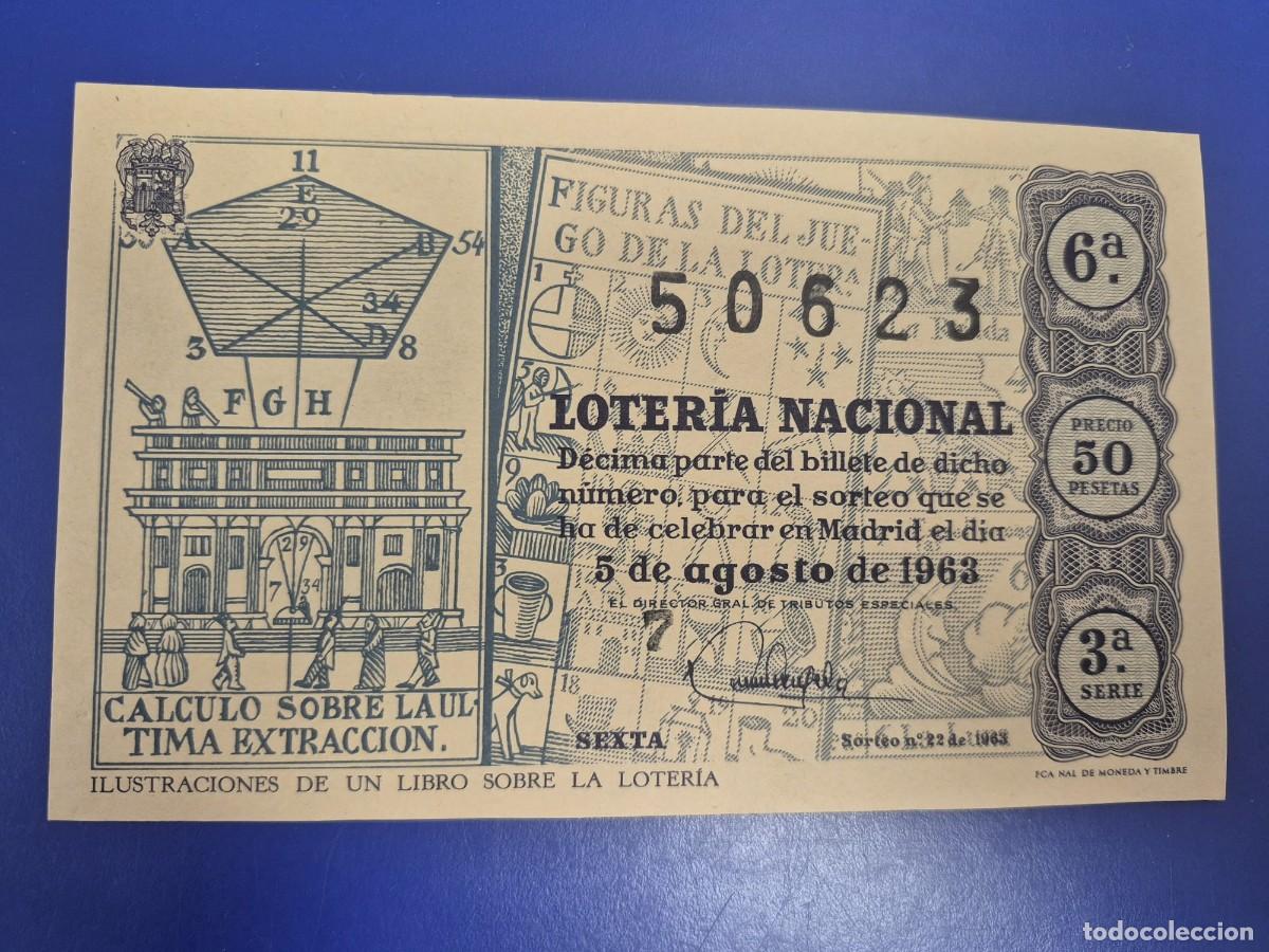 Loter&iacute;a Nacional: LOTERIA NACIONAL SORTEO 22 DE 1963 SERIE 3