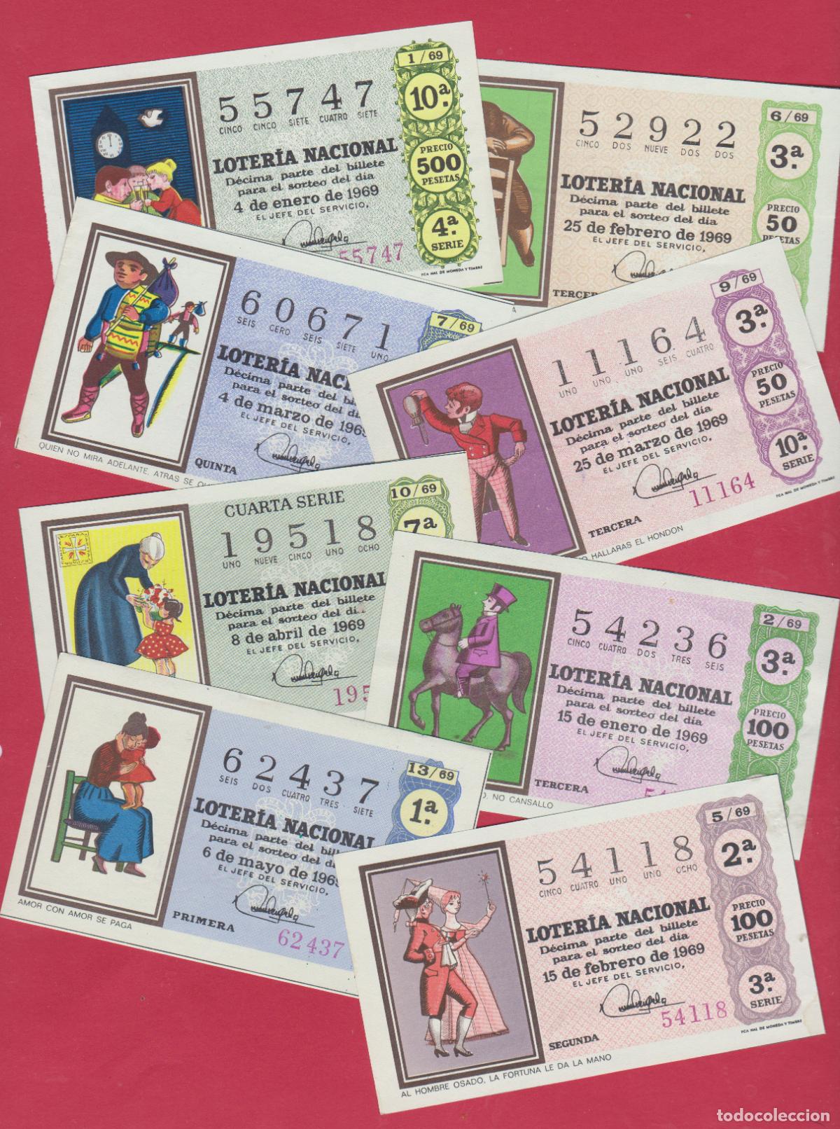 Loter&iacute;a Nacional: LOTERIA A&Ntilde;O COMPLETO DE 1969 36 SORTEOS