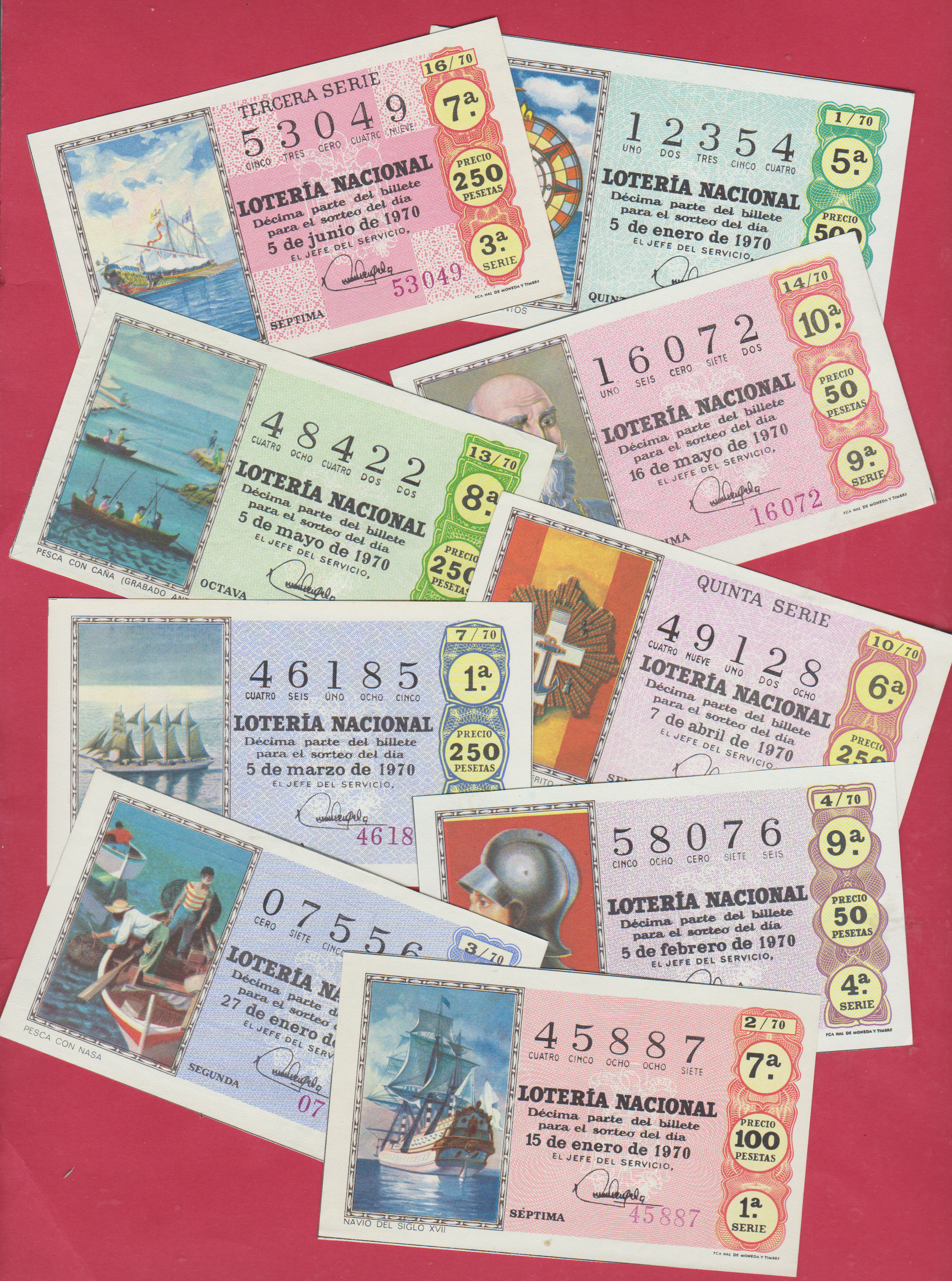 Loter&iacute;a Nacional: LOTERIA A&Ntilde;O COMPLETO DE 1969 36 SORTEOS