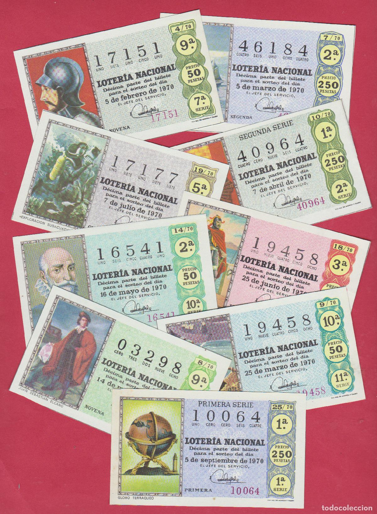 Loter&iacute;a Nacional: LOTERIA A&Ntilde;O COMPLETO DE 1970 36 SORTEOS
