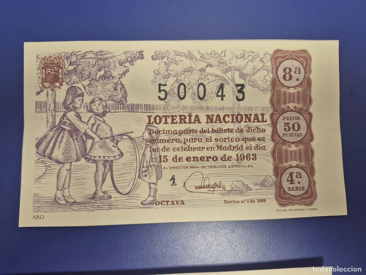 Loter&iacute;a Nacional: LOTERIA NACIONAL SORTEO 5 DE 1963 SERIE 4