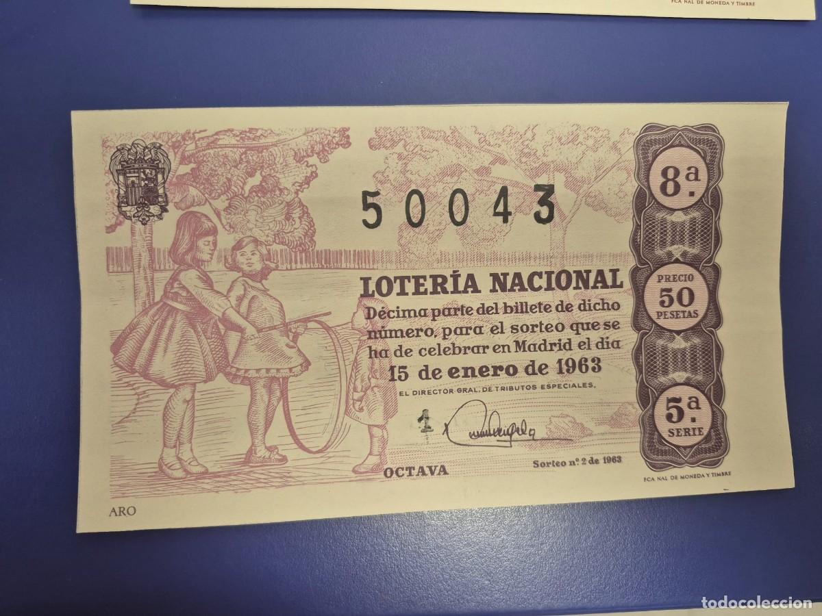 Loter&iacute;a Nacional: LOTERIA NACIONAL SORTEO 5 DE 1963 SERIE 5