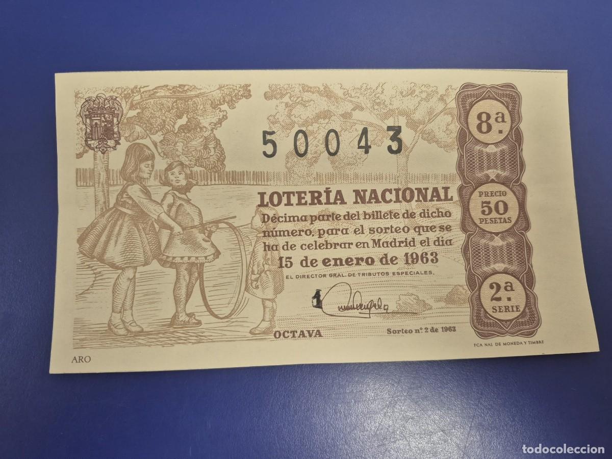 Loter&iacute;a Nacional: LOTERIA NACIONAL SORTEO 5 DE 1963 SERIE 2