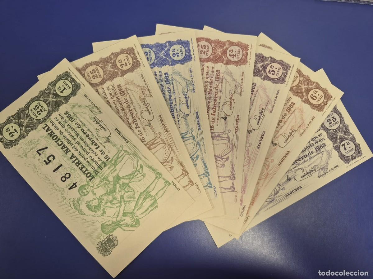 Loter&iacute;a Nacional: LOTERIA NACIONAL SORTEO 5 DE 1963 SERIE COMPLETA