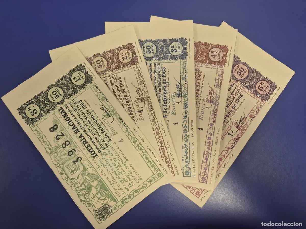 Loter&iacute;a Nacional: LOTERIA NACIONAL SORTEO 4 DE 1963 SERIE COMPLETA