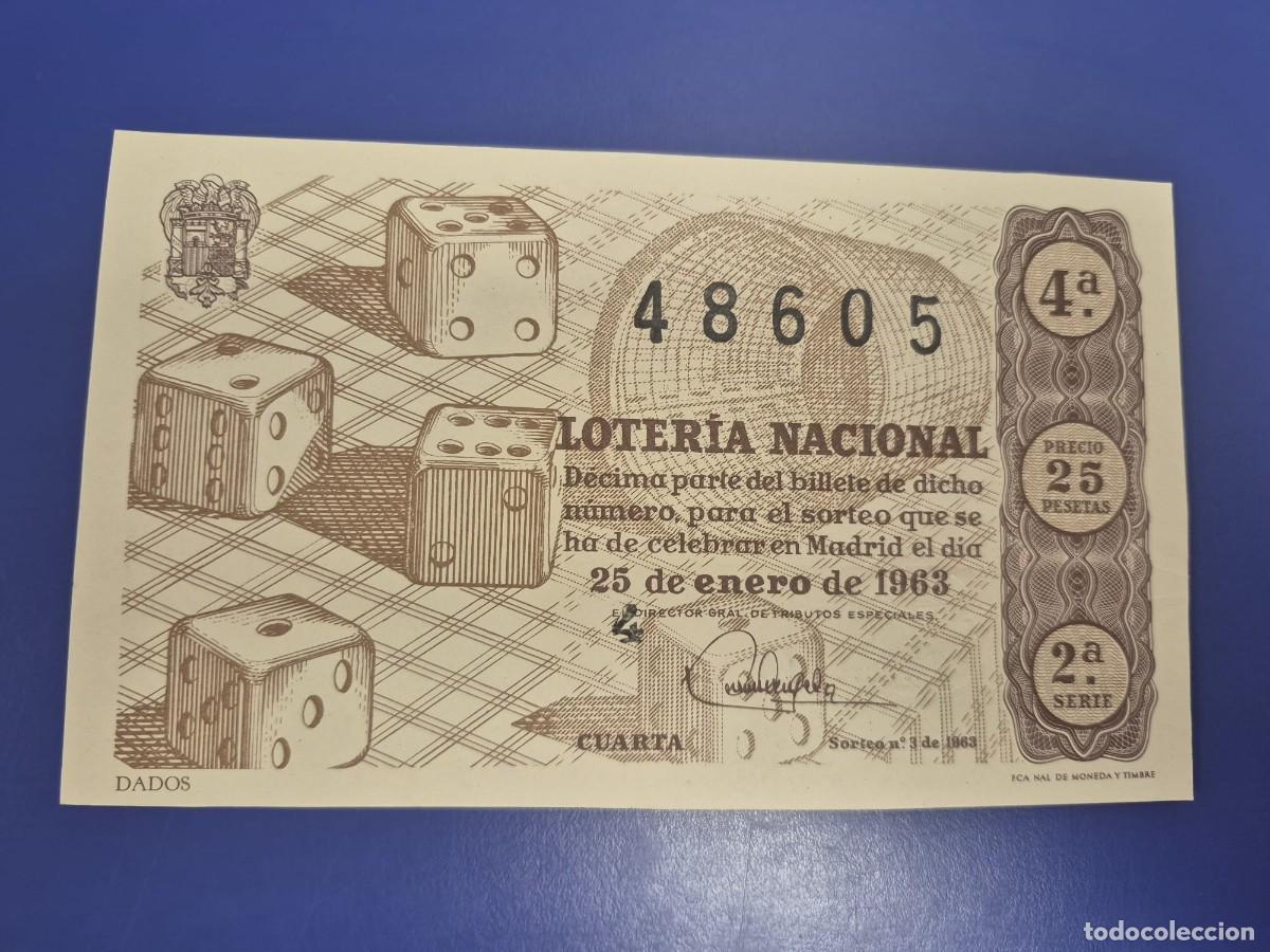 Loter&iacute;a Nacional: LOTERIA NACIONAL SORTEO 3 DE 1963 SERIE 2