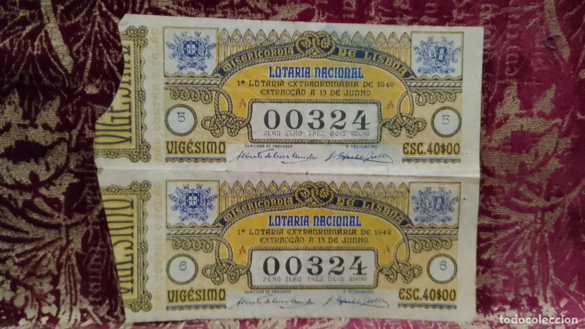 Loter&iacute;a Nacional: Lotaria Nacional 1942 - Raros 2 unidades