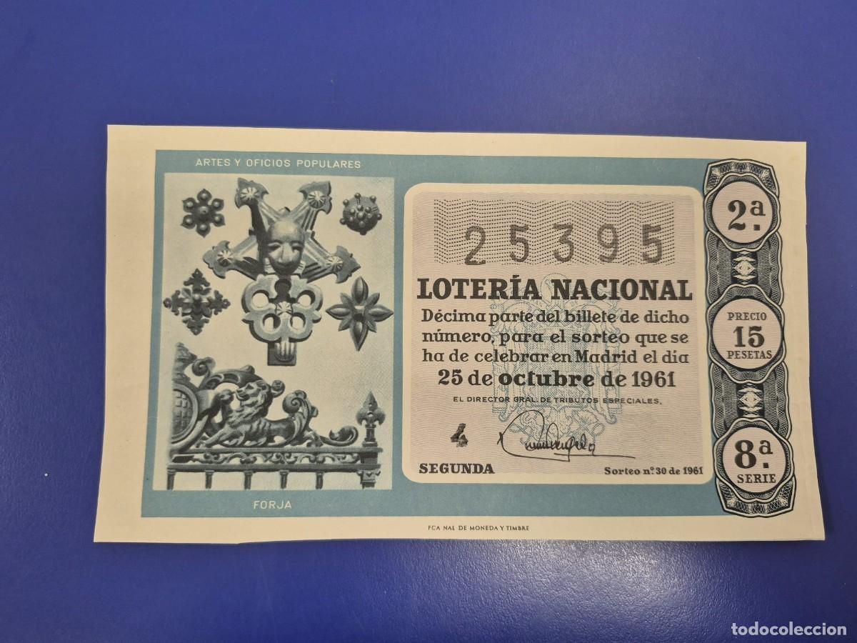 Loter&iacute;a Nacional: LOTERIA NACIONAL SORTEO 30 DE 1961 SERIE 8