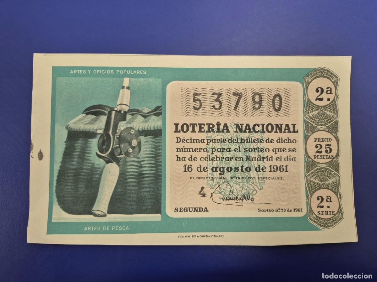 Loter&iacute;a Nacional: LOTERIA NACIONAL SORTEO 23 DE 1961 SERIE 2