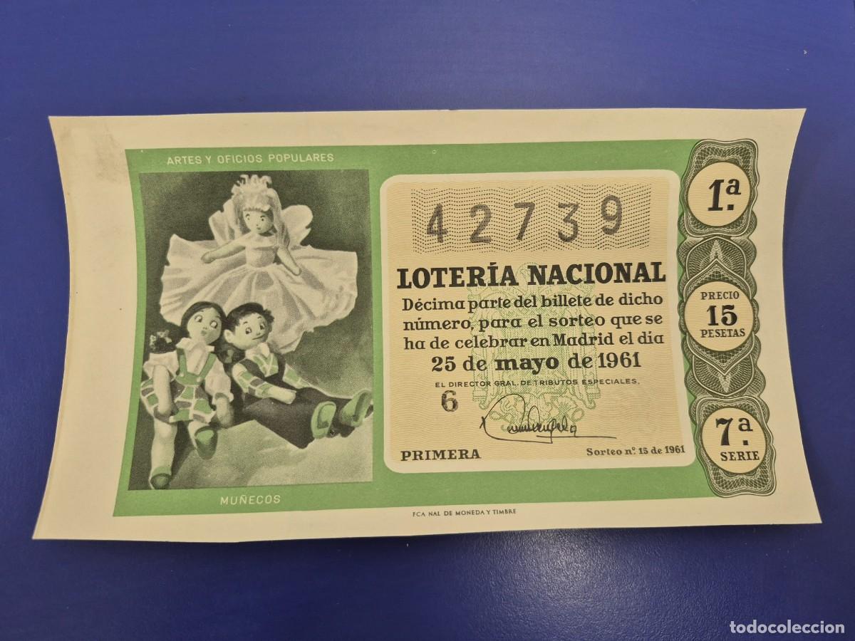 Loter&iacute;a Nacional: LOTERIA NACIONAL SORTEO 15 DE 1961 SERIE 7