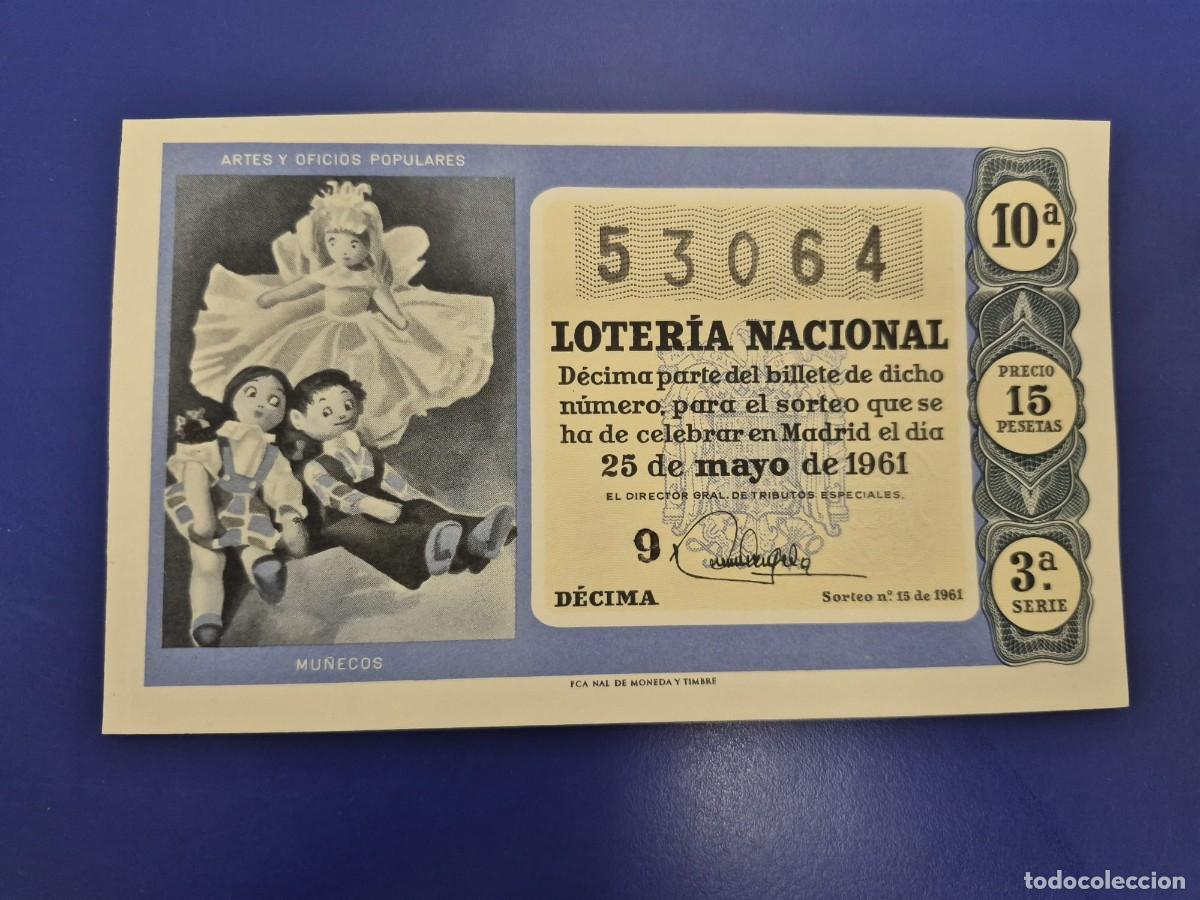 Loter&iacute;a Nacional: LOTERIA NACIONAL SORTEO 15 DE 1961 SERIE 3