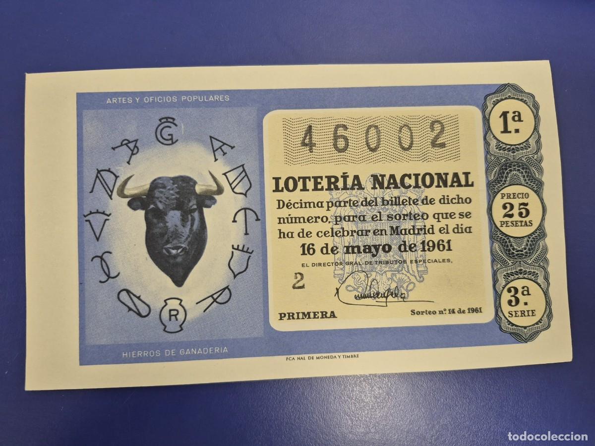 Loter&iacute;a Nacional: LOTERIA NACIONAL SORTEO 14 DE 1961 SERIE 3