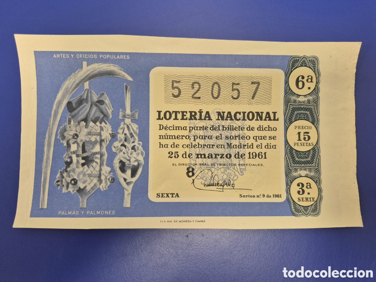 National Spanish Lottery: LOTERIA NACIONAL SORTEO 9 DE SERIE 3