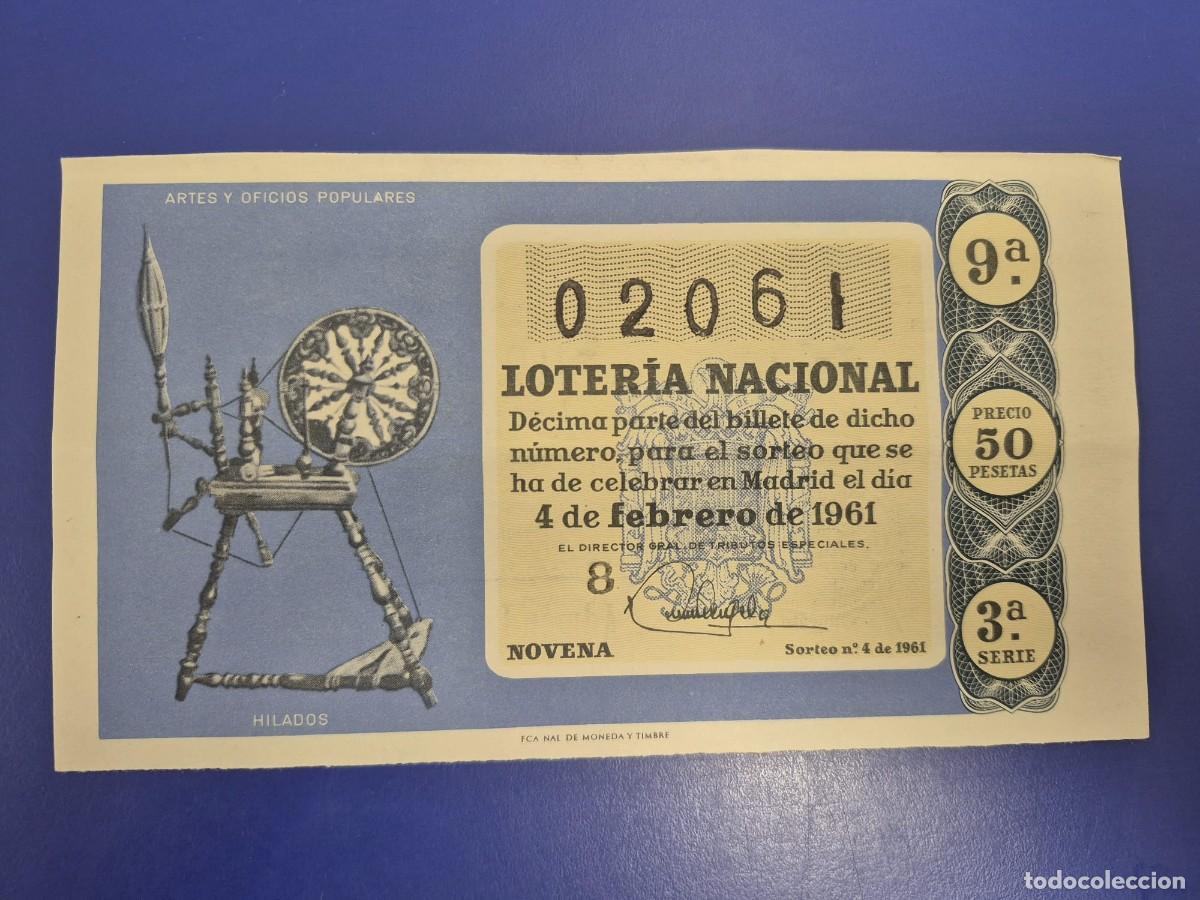 Loter&iacute;a nacional: LOTERIA NACIONAL SORTEO 4 DE 1961 SERIE 3