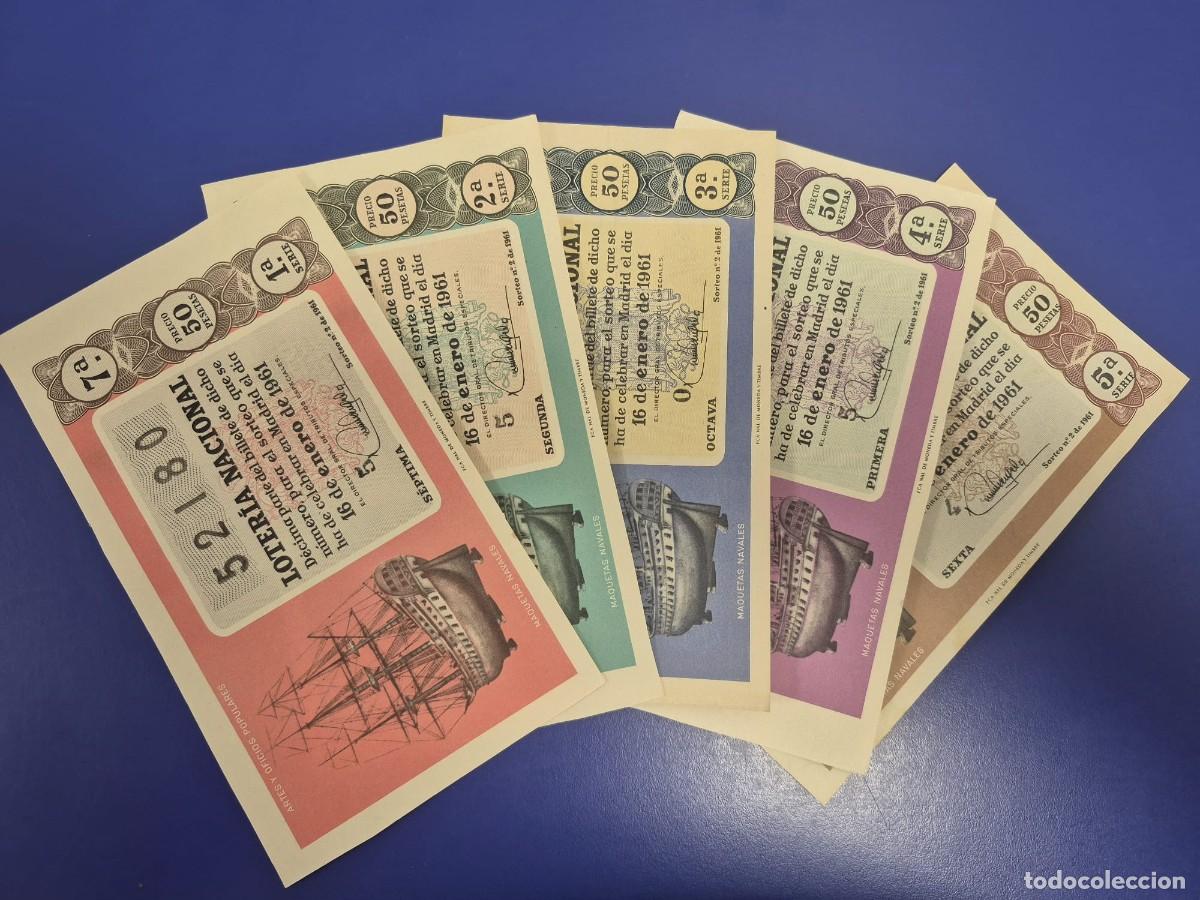 Loter&iacute;a nacional: LOTERIA NACIONAL SORTEO 2 DE 1961 SERIE COMPLETA