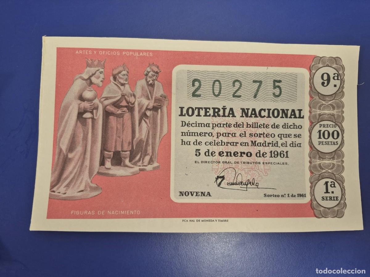 Loter&iacute;a nacional: LOTERIA NACIONAL SORTEO 1 DE 1961 NI&Ntilde;O SERIE 1