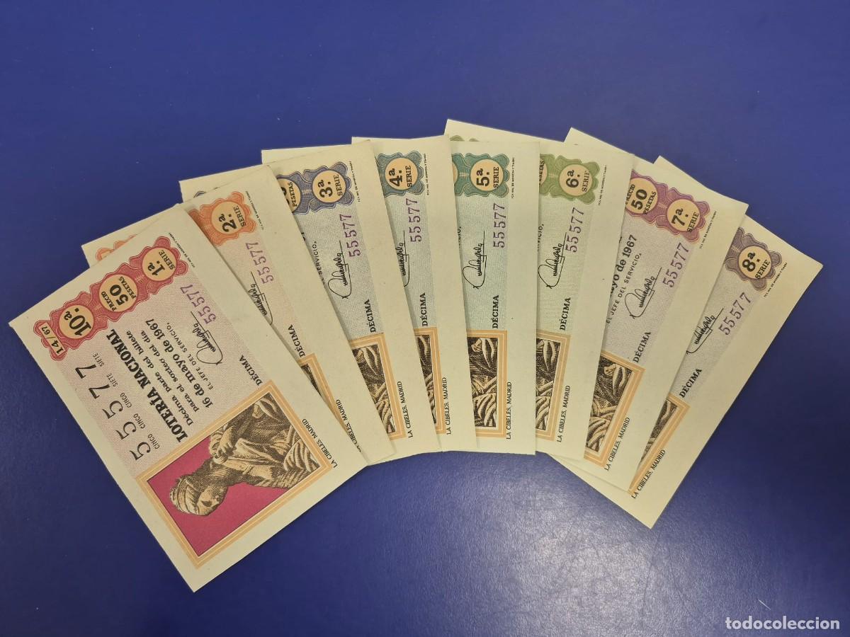 Loter&iacute;a nacional: LOTERIA NACIONAL SORTEO 14 DE 1967 SERIE COMPLETA