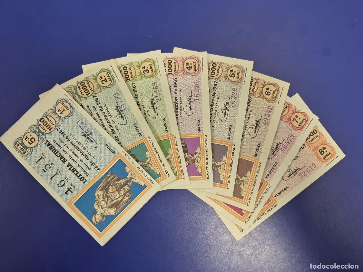 Loter&iacute;a nacional: LOTERIA NACIONAL SORTEO 36 DE 1967 NAVIDAD SERIE COMPLETA
