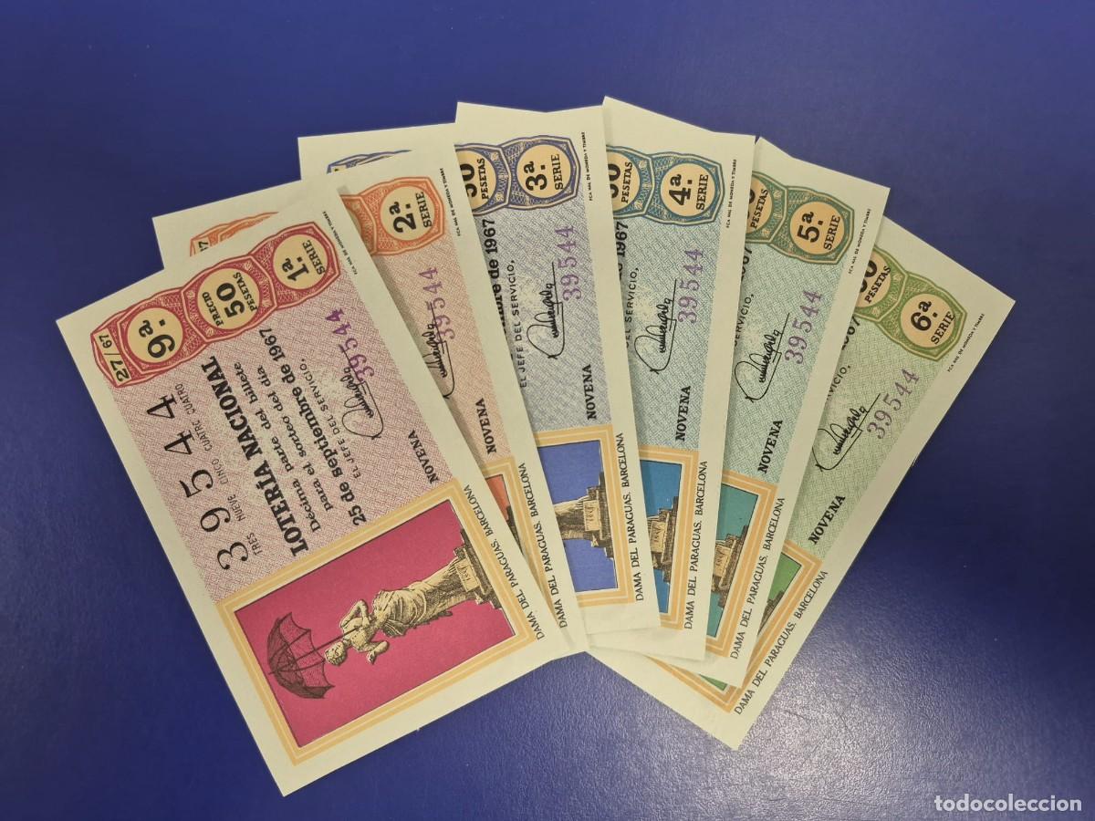 Loter&iacute;a nacional: LOTERIA NACIONAL SORTEO 27 DE 1967 SERIE COMPLETA