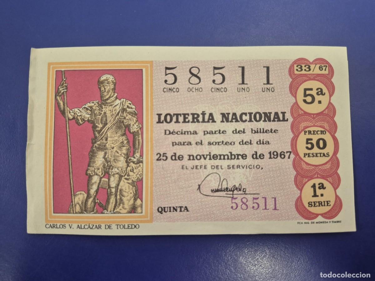 Loter&iacute;a nacional: LOTERIA NACIONAL SORTEO 33 DE 1967 SERIE 1