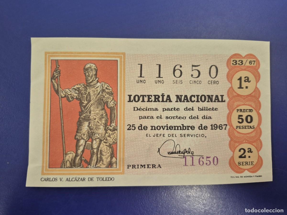 Loter&iacute;a nacional: LOTERIA NACIONAL SORTEO 33 DE 1967 SERIE 2