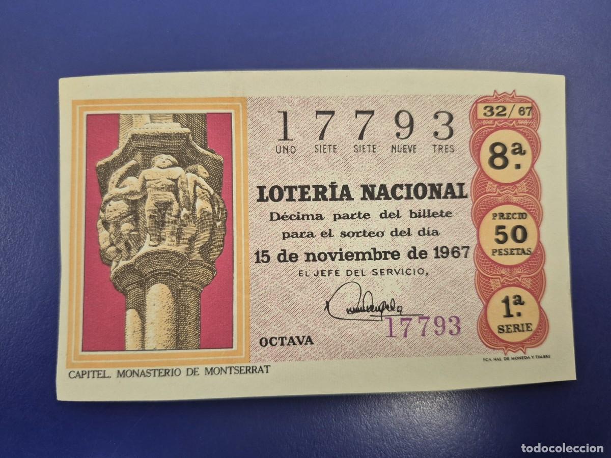 Loter&iacute;a nacional: LOTERIA NACIONAL SORTEO 32 DE 1967 SERIE 1