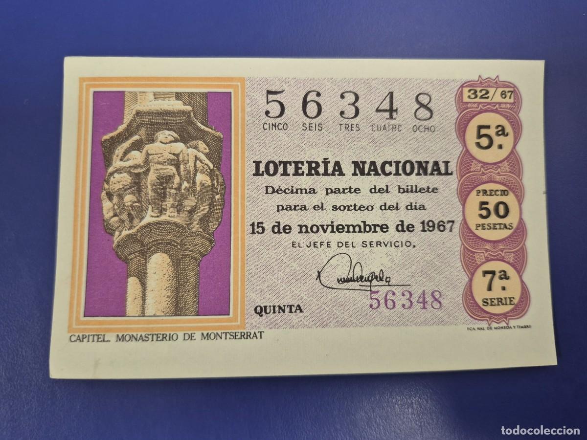 Loter&iacute;a nacional: LOTERIA NACIONAL SORTEO 32 DE 1967 SERIE 7
