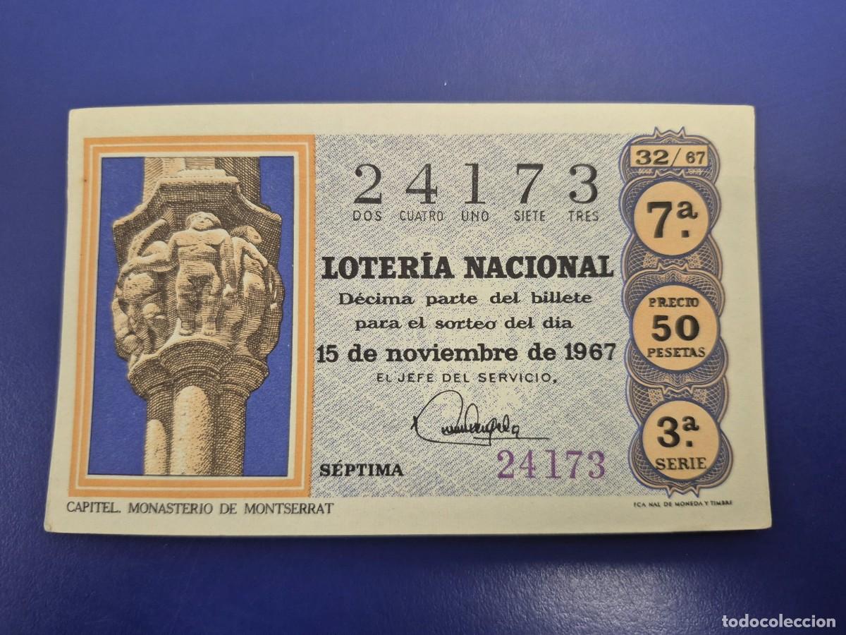 Loter&iacute;a nacional: LOTERIA NACIONAL SORTEO 32 DE 1967 SERIE 3