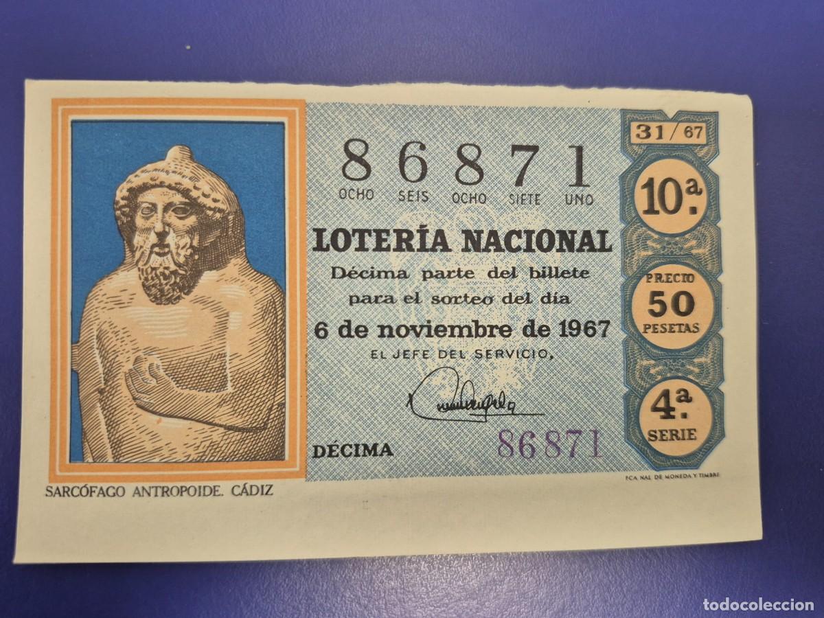 Loter&iacute;a nacional: LOTERIA NACIONAL SORTEO 31 DE 1967 SERIE 4