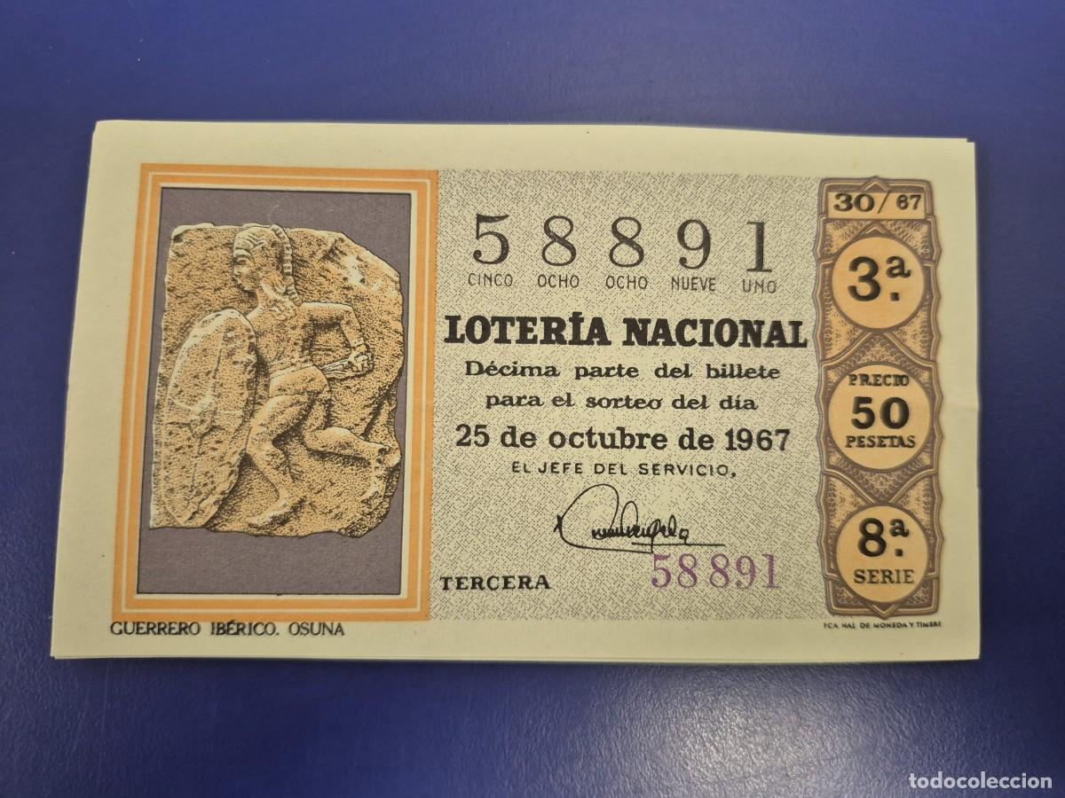 Loter&iacute;a nacional: LOTERIA NACIONAL SORTEO 30 DE 1967 SERIE 8