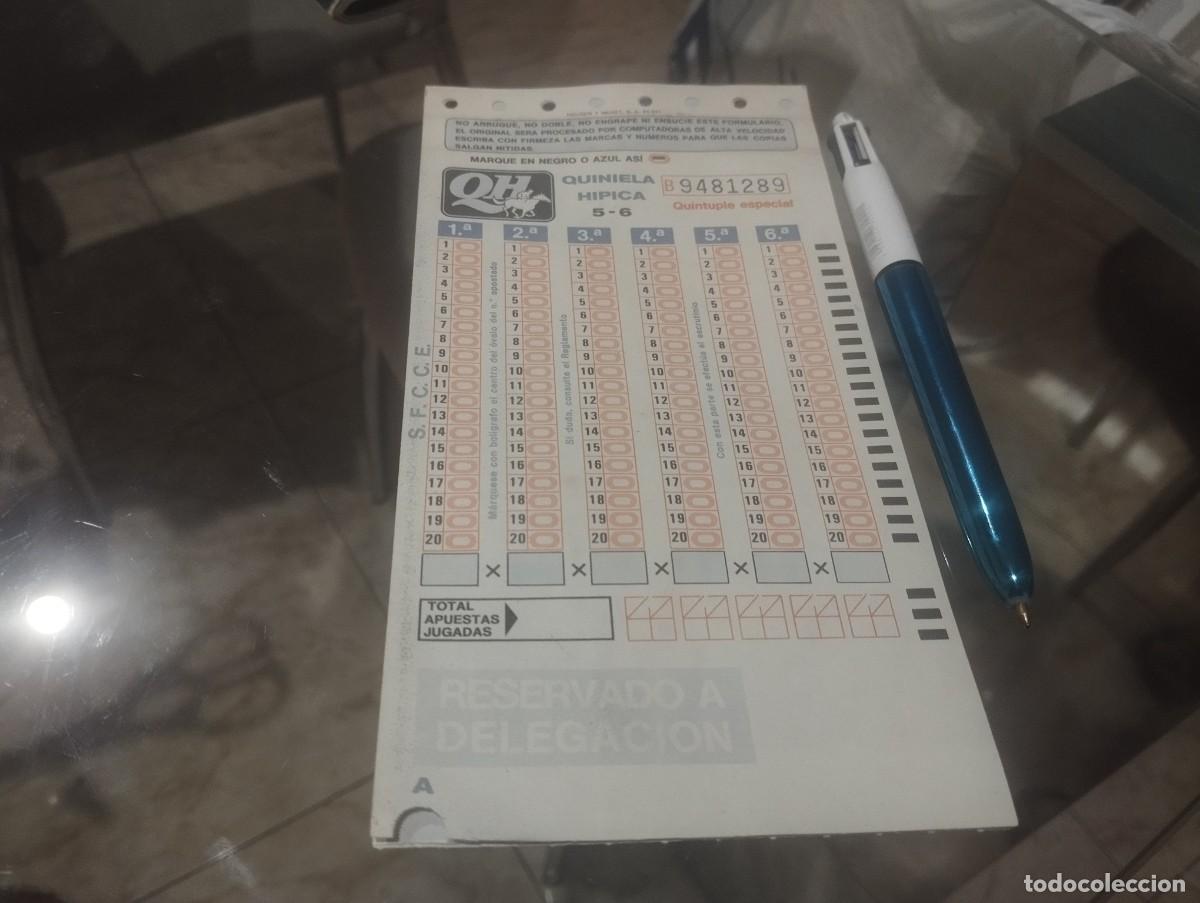 Loter&iacute;a nacional: QUINIELA H&Iacute;PICA. BOLETO NUEVO Y PERFECTO.