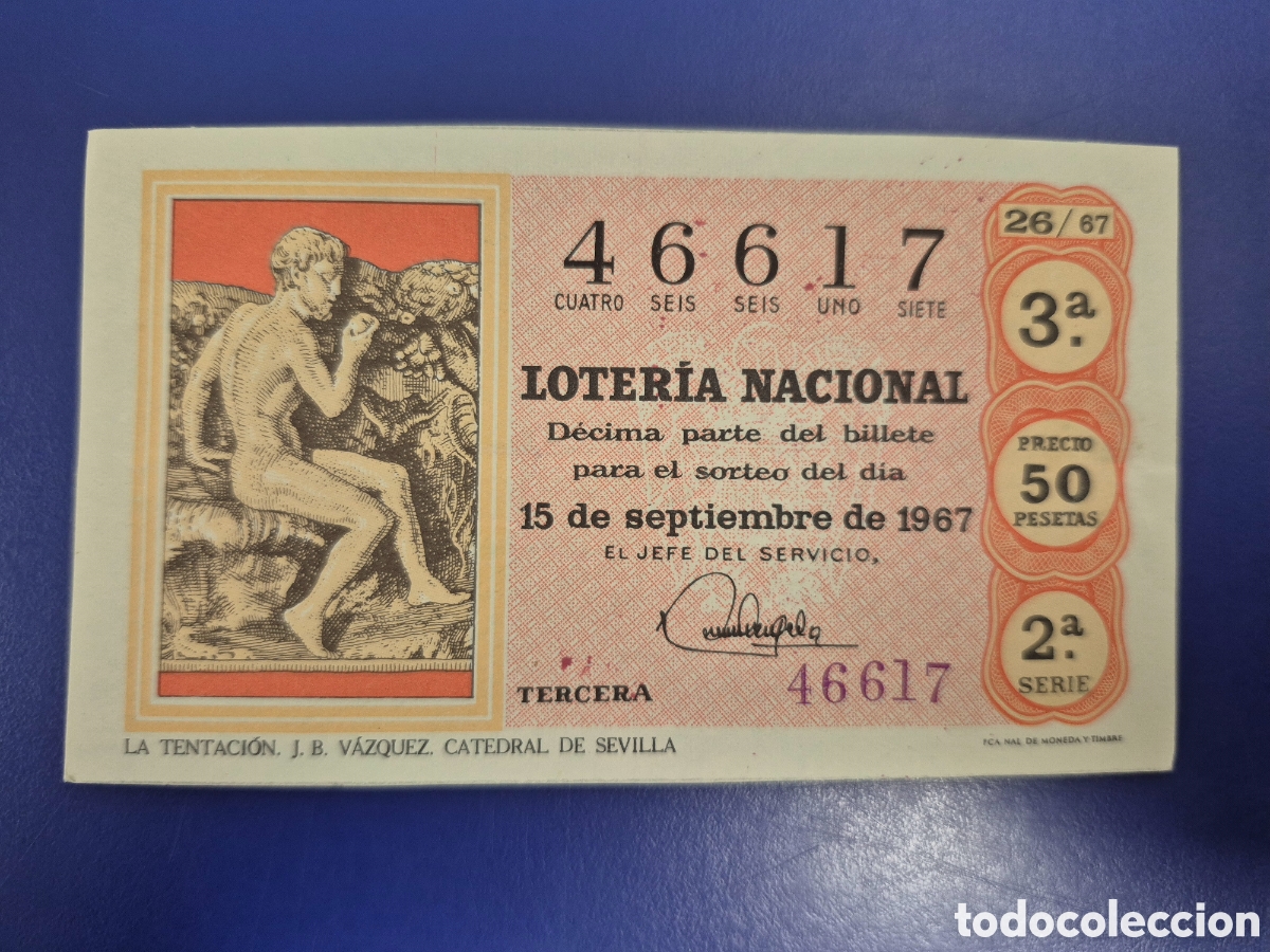 Loter&iacute;a nacional: LOTERIA NACIONAL SORTEO 26 DE 1967 SERIE 2