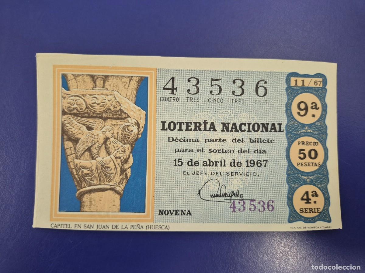 Loter&iacute;a nacional: LOTERIA NACIONAL SORTEO 11 DE 1967 SERIE 4