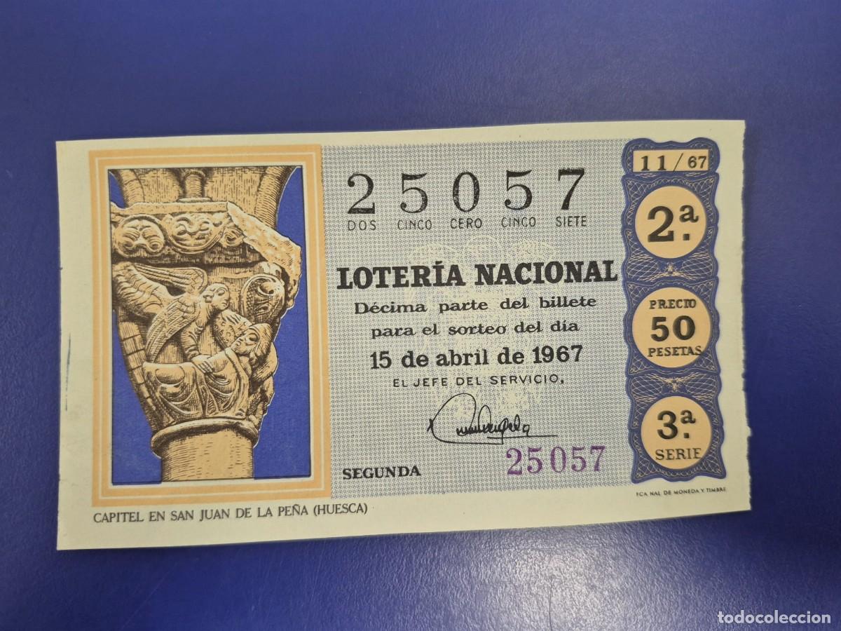 Loter&iacute;a nacional: LOTERIA NACIONAL SORTEO 11 DE 1967 SERIE 3