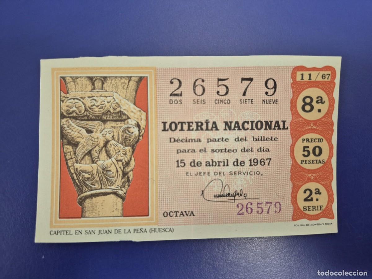 Loter&iacute;a nacional: LOTERIA NACIONAL SORTEO 11 DE 1967 SERIE 2