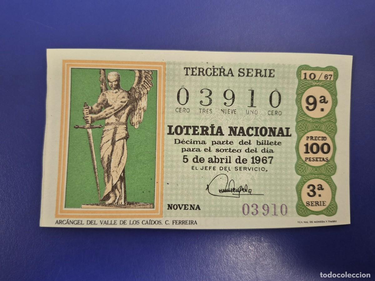 Loter&iacute;a nacional: LOTERIA NACIONAL SORTEO 10 DE 1967 SERIE 3