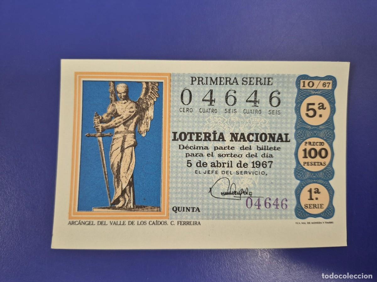 Loter&iacute;a nacional: LOTERIA NACIONAL SORTEO 10 DE 1967 SERIE 1