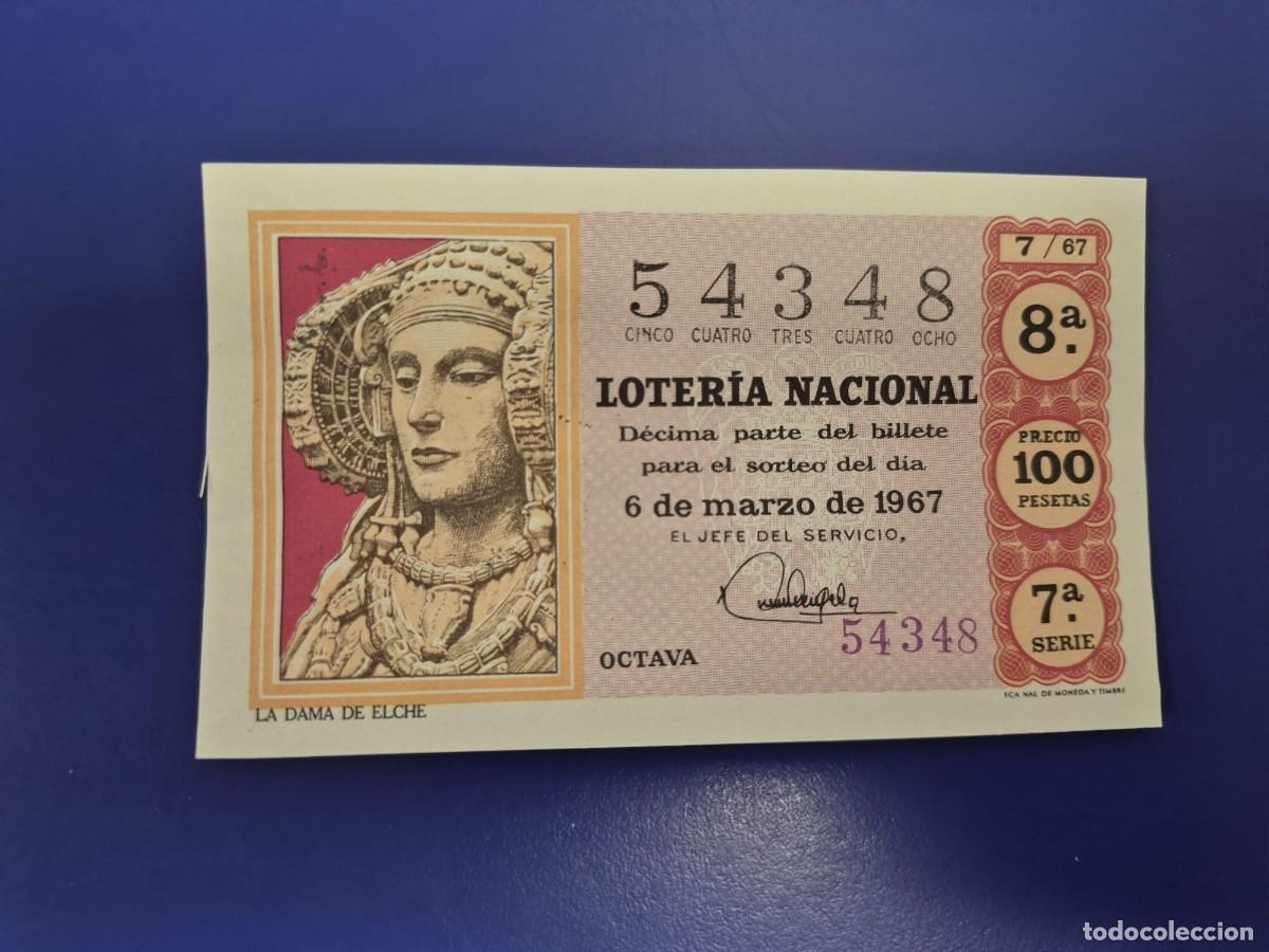 Loter&iacute;a nacional: LOTERIA NACIONAL SORTEO 7 DE 1967 SERIE 7