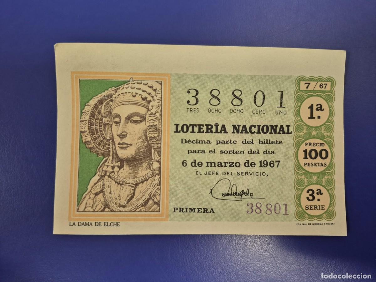 Loter&iacute;a nacional: LOTERIA NACIONAL SORTEO 7 DE 1967 SERIE 3