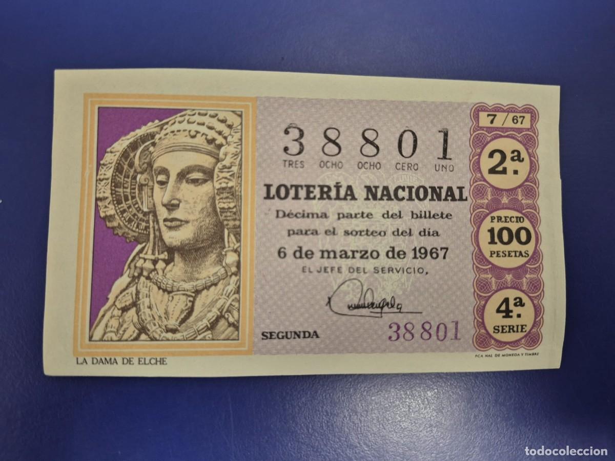 Loter&iacute;a nacional: LOTERIA NACIONAL SORTEO 7 DE 1967 SERIE 4