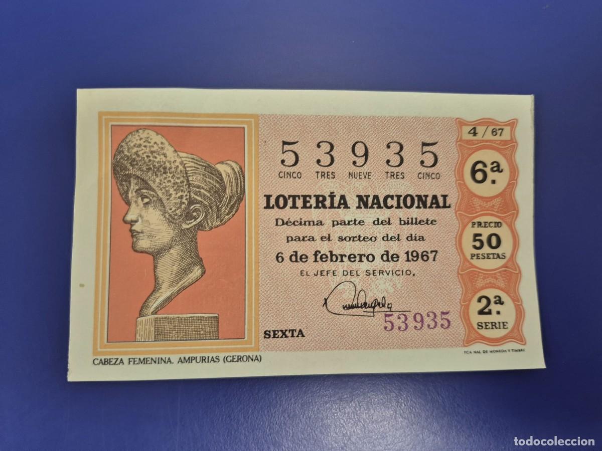 Loter&iacute;a nacional: LOTERIA NACIONAL SORTEO 4 DE 1967 SERIE 2